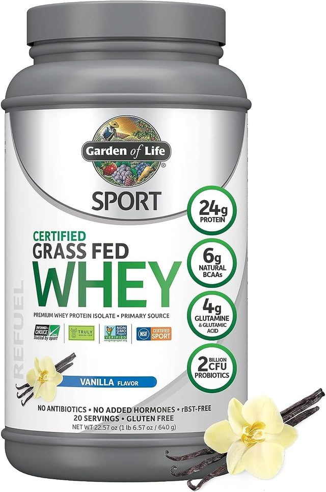 Garden of Life Vanilla Sport Whey Protein, 640 GR