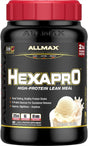 ALLMAX HEXAPRO, French Vanilla - 2 Lb - 25 Grams of Protein per Serving - 8-Hour Sustained Release - Zero Sugar - 21 Servings