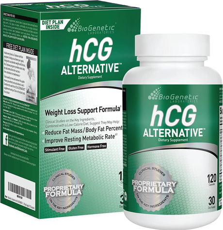 Hcg Alternative - Weight Loss Pills and Fat Burner for Men and Women - Boosts Metabolism Supports Healthy Diets - Alternative Formula - 30-Day Supply (120 Capsules per Bottle)
