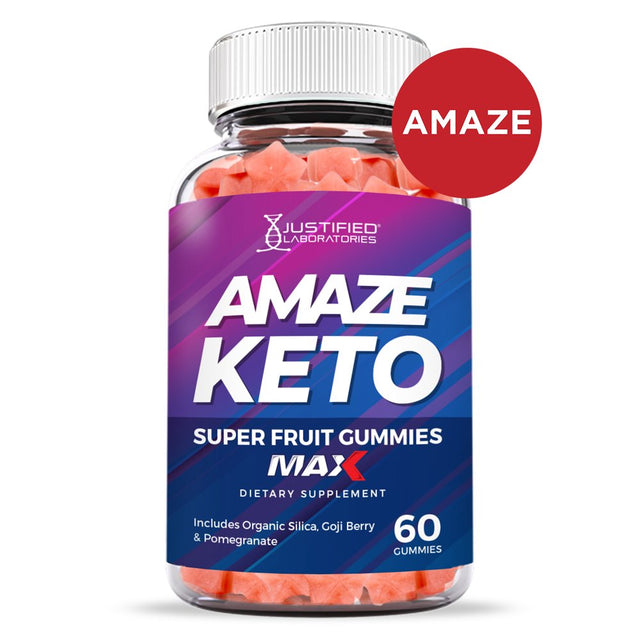 Amaze Keto Max Gummies Dietary Supplement 60 Gummys