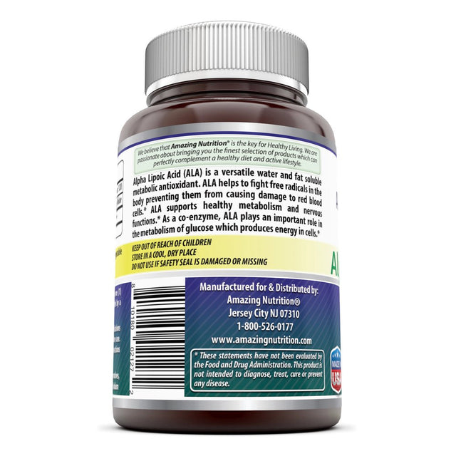 Amazing Formulas Alpha Lipoic Acid 200 Mg 120 Capsules