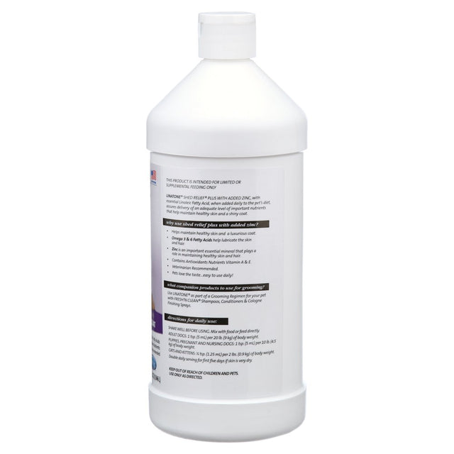 Lambert Kay Linatone Shed Relief plus for Dogs & Cats, 32 Oz.
