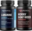 HAVASU NUTRITION L Arginine and Horny Goat Weed Bundle for Powerful Male Enhancing Supplement for Performance & Endurance Due to Increased Vascular Support