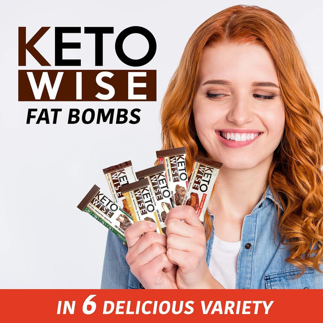 Keto Wise Fat Bombs - Made with Chocolate Containing MCT Oil - Low Fat, Low Carb and Keto Friendly Snack - 10G Fat, 1G Net Carbs | Peanut Butter Cup Patties, 16 Count (Pack of 1)