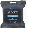 Ignite Mens Body Wet Wipes, Extra Thick 8"X 8" Shower Wipes, Energizing Scent, 10 Count