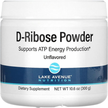 Lake Avenue D-Ribose Powder, Unflavored, 10.6 Oz (300 G), Nutrition