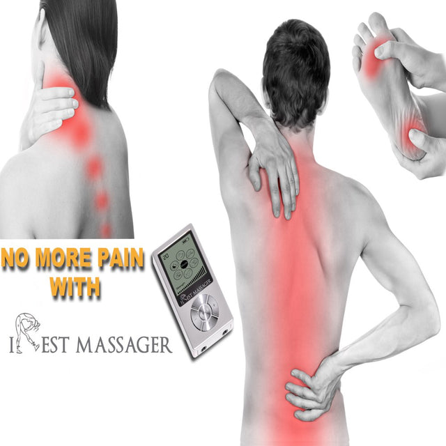 Irest Classic Mini Massager TENS Unit [LIFETIME WARRANTY] 6 Massage Modes FDA Cleared Neck Back Shoulder Pain Management Therapy Nerve Disorder, Plantar Fasciitis, Tennis Elbow, Neuropathy Treatments