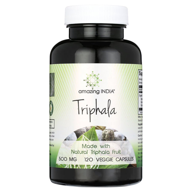 Amazing India Triphala 500 Mg 120 Vcaps