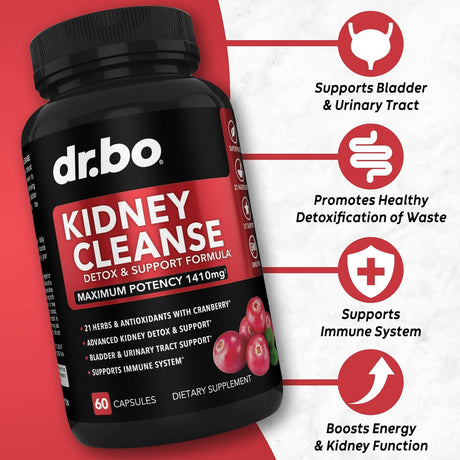 Kidney, Liver & Colon Cleanse Detox Support Supplement - Natural Bowel Cleanser Pills for Intestinal Bloating & Daily Constipation Relief - Help Bladder Control, Urinary Tract & Gallbladder Health