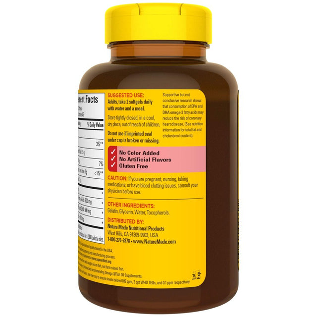 Nature Made Fish Oil 1000 Mg Softgels, 90 Count