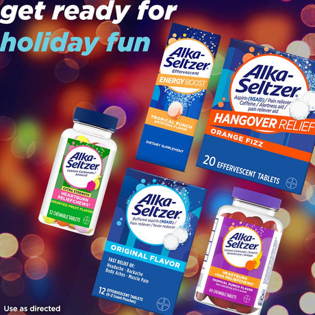 Alka-Seltzer Original Effervescent Tablets, 24 Ct