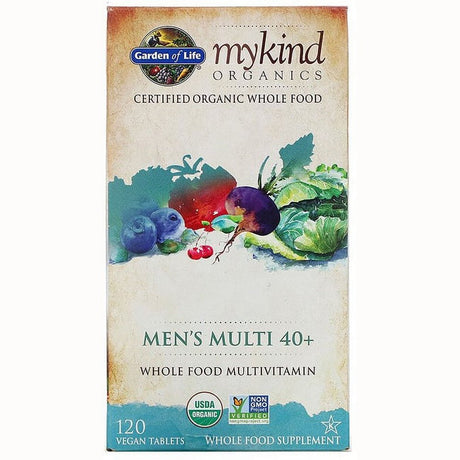 Garden of Life Mykind Organics Men'S 40+ Multi, 120 Tablets