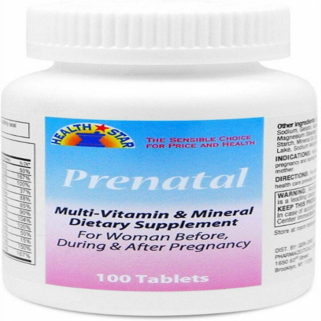 Gericare Prenatal Multi-Vitamin & Mineral Supplement, 100 Tabs, 2-Pack