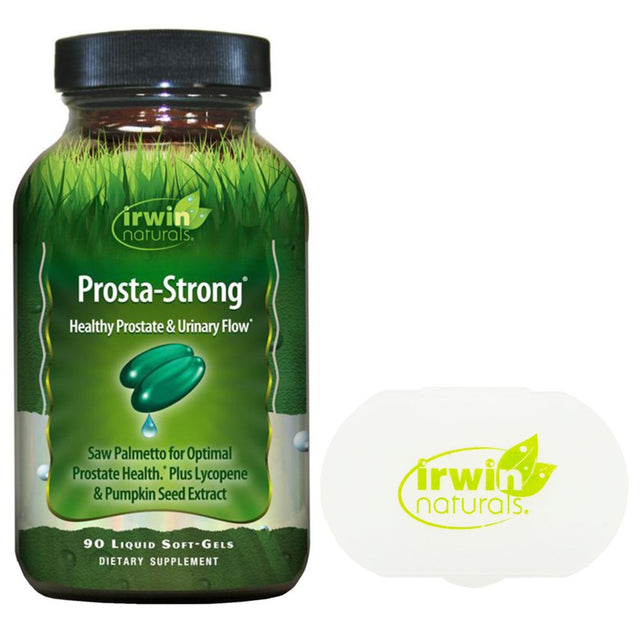Irwin Naturals Prosta-Strong, Supports Prostate Health - 90 Ct + Pill Case