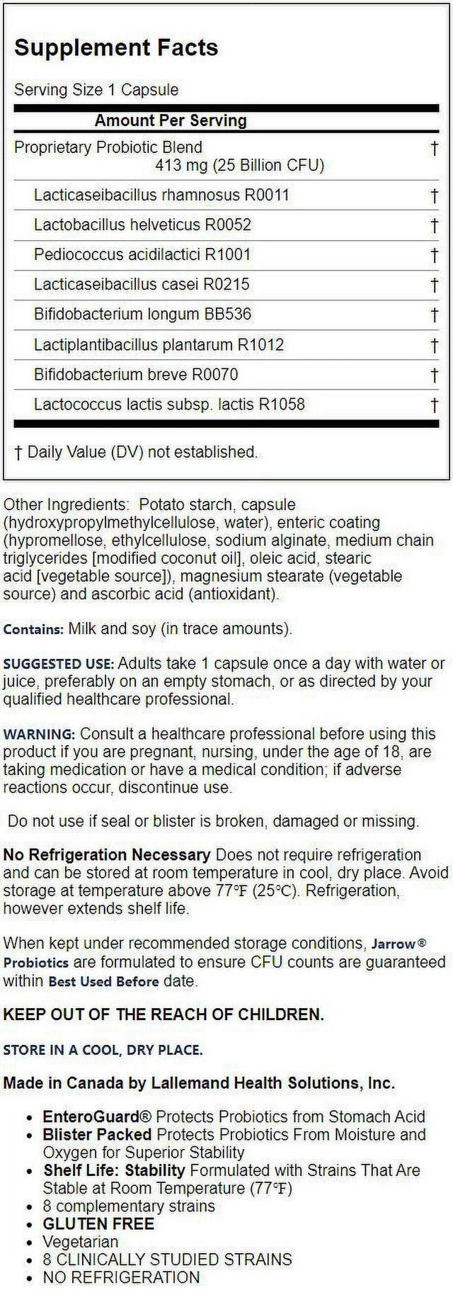 Jarrow Formulas - Jarro-Dophilus EPS Enhanced Probiotic System - 30 Capsules