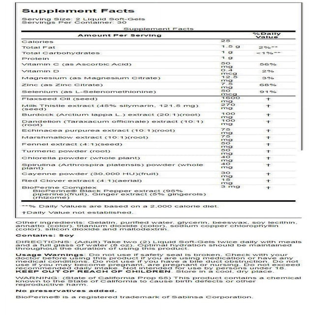 Irwin Naturals - Liver Detox Max3 + Milk Thistle - 60 Liquid Softgels
