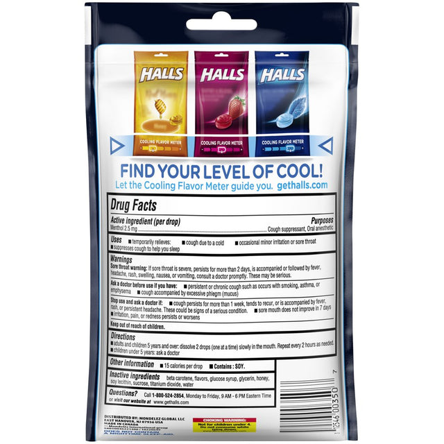 Halls, Chamomile Cough Drops, 25 Pcs