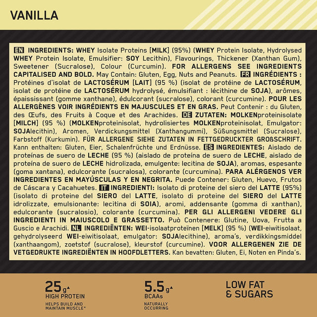 Gold Standard 100% Isolate, Strawberry - 930G