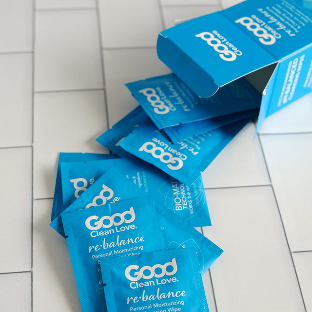 Good Clean Love: Rebalance Personal Moisturizing & Cleansing Wipes, Naturally Reduces Odor & Supports Vaginal Health, Ph-Balanced Feminine Hygiene Product, Singles 24 Ct (2-Pack)
