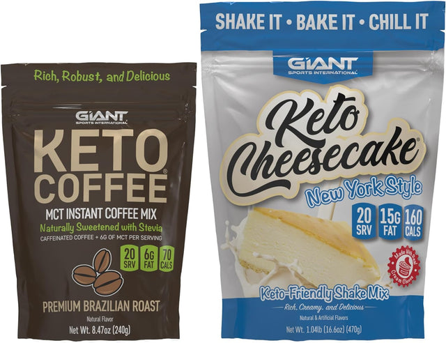 Giant Sports Keto Cheesecake and Keto Coffee
