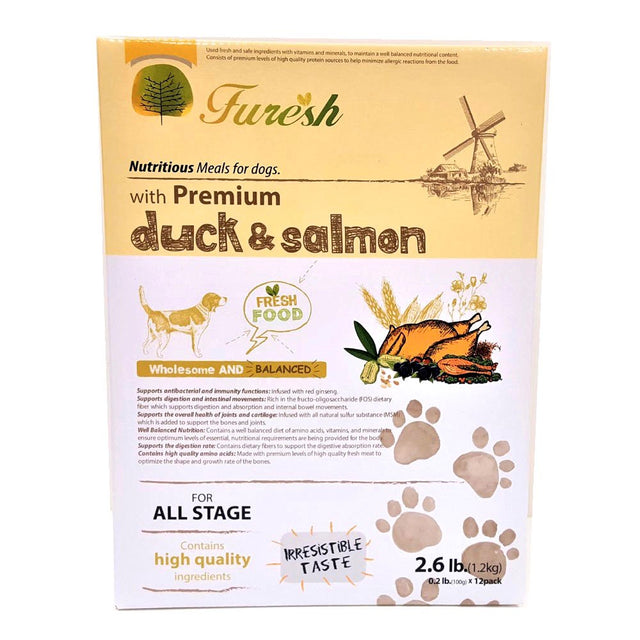 Alpha Dog Series All Natural Limited Ingredients Premium Dry Dog Food Kibble, Duck and Salmon Recipe, Complete Balanced Health, for Puppies and Small and Medium Breed Dogs (All Stages) - 2.6 Lbs.