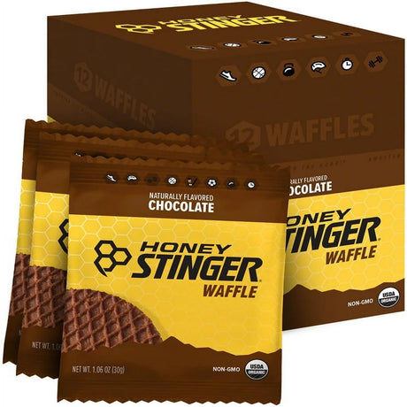 Honey Stinger Energy Waffles, 12 Pack, Chocolate