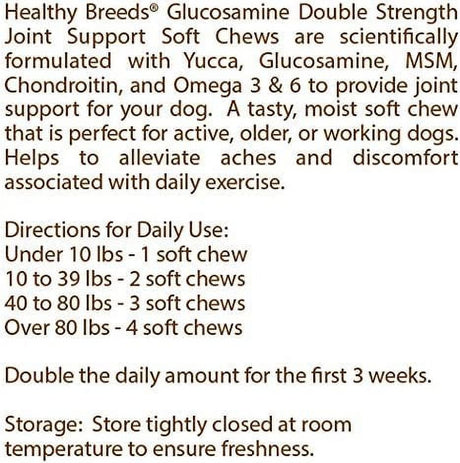 Healthy Breeds Chihuahua Glucosamine DS plus MSM 120 Count