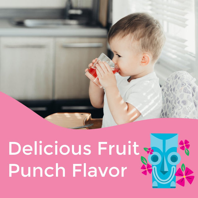 Healthy Heights® Happy Tummies Kids Probiotic and Prebiotic + Sunfiber® Dietary Supplement, Fruit Punch, 24 Count