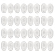 NUOLUX 50 Pairs Glasses Frame Nose Pads Eyeglass Nose Cushion Replacements (White)