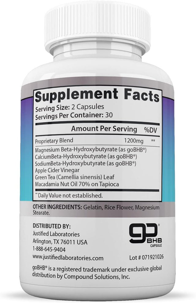 Ketogenix Max 1200Mg Keto Pills Ketogenic Supplement Includes Gobhb Exogenous Ketones Apple Cider Vinegar Macadamia Nut Oil and Green Tea Advanced Ketosis Support for Men Women 300 Capsules 5 Bottles