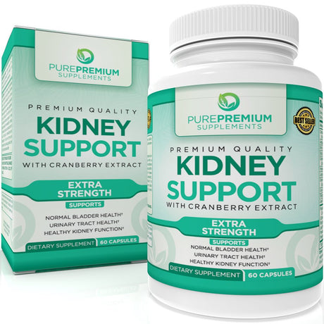 Kidney Cleanse + Kidney Support by Purepremium Supplements 60 Capsules