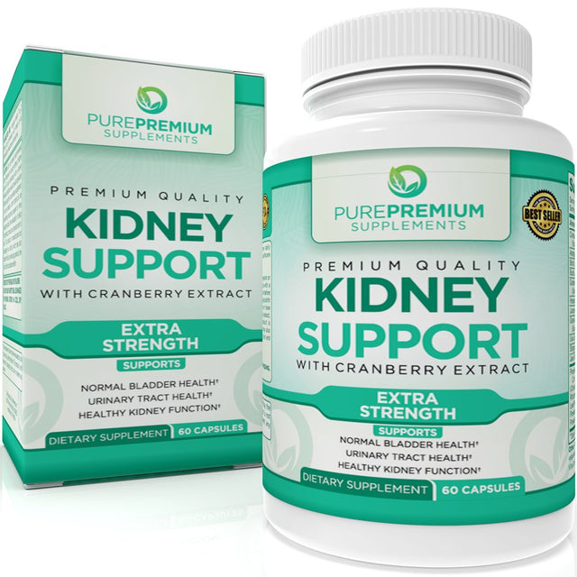 Kidney Cleanse + Kidney Support by Purepremium Supplements 60 Capsules