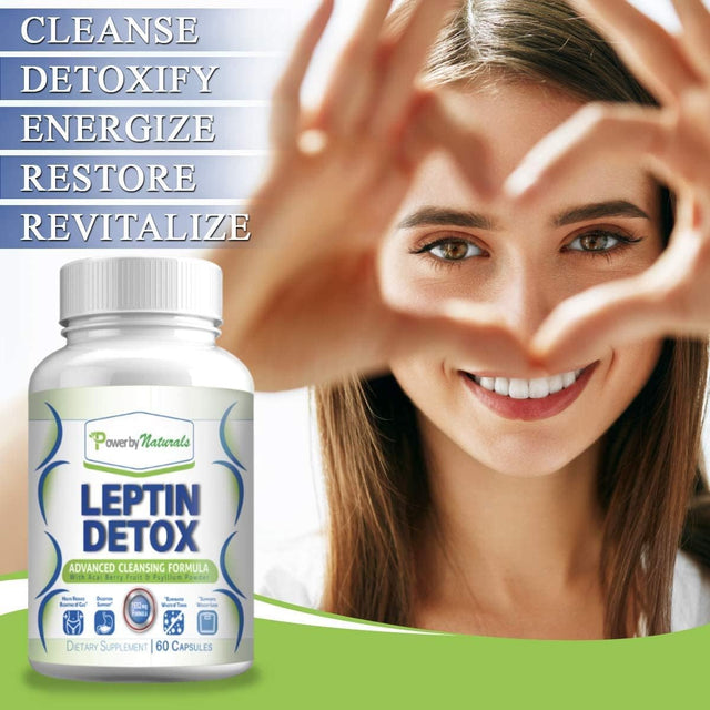 Power by Naturals: Organic Sea Moss and Leptin Detox Bundle - 60 Vegan Capsules Each - Plant-Based, Gluten-Free Supplement for Immune Enhancement and Natural Cleansing