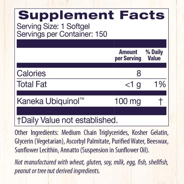 Healthy Origins Ubiquinol 100 Mg (150 Softgels)