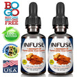 INFUSE Liposomal Liquid Turmeric Curcumin 2 Bottle Pack Superior Uptake, 95% Curcumin, High Potency, with Fulvic Acid, MFD USA Ships Free