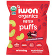 IWON Organics Caramelized Onion Flavor Protein Puff, High Protein and Organic Healthy Snacks, 8 Bags