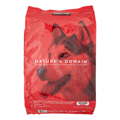 Kirkland Signature Nature'S Domain Turkey Meal & Sweet Potato Dog Food, 35 Lb