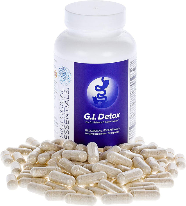 G.I. Detox - Cleanse Soothe and Replenish Blend (90 Capsules) (Gastrointestinal Detox) Gut Health Supplements