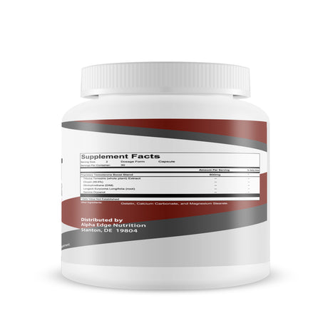 Alpha Edge Nutrition - X Test Booster Testo Thrive Max - Male Testosterone & Energy Booster - Feel Young - Feel Alpha - Build Muscle and Strength - 30 Servings