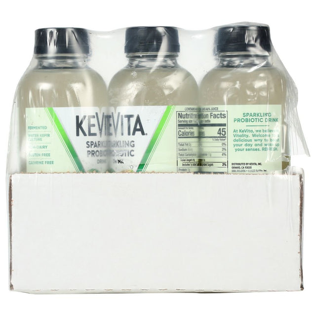 Kevita Organic Mojita Lime Mint Coconut Sparkling Probiotic Drink, 15.2 Fluid Ounce -- 6 per Case.