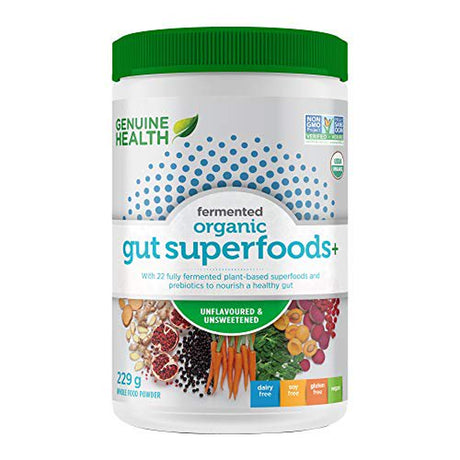 GENUINE HEALTH Organic Unflvrd Frmntd Gut Grns Suprfood, 229 GR