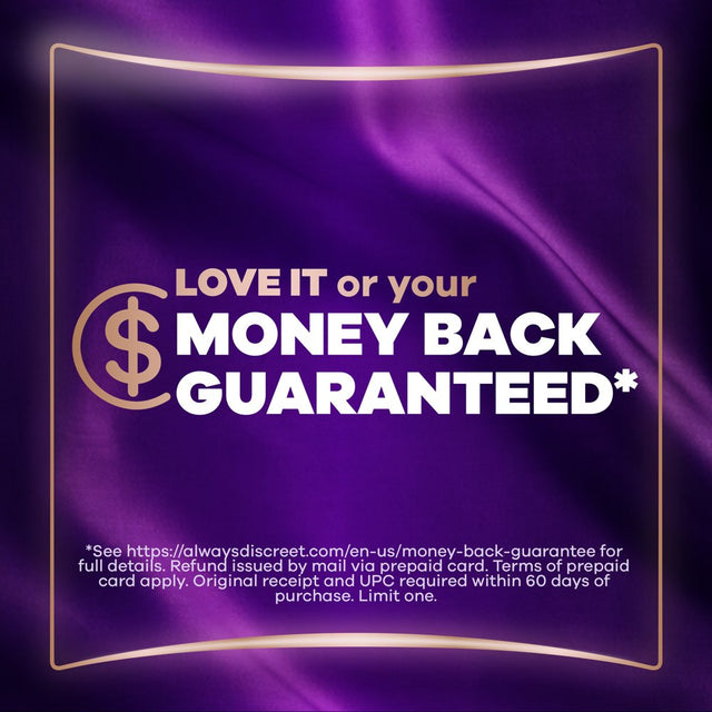 Always Discreet Boutique Incontinence Underwear, Maximum Protection, Size XL, Rosy, 16 Ct