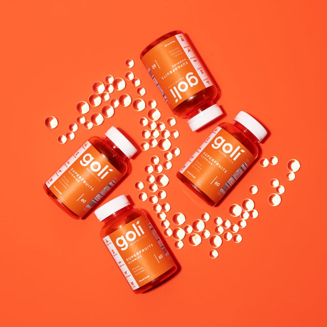 Goli Nutrition Super Fruits Gummies, Fruit Blend Flavor Dietary Supplement, 60 Count