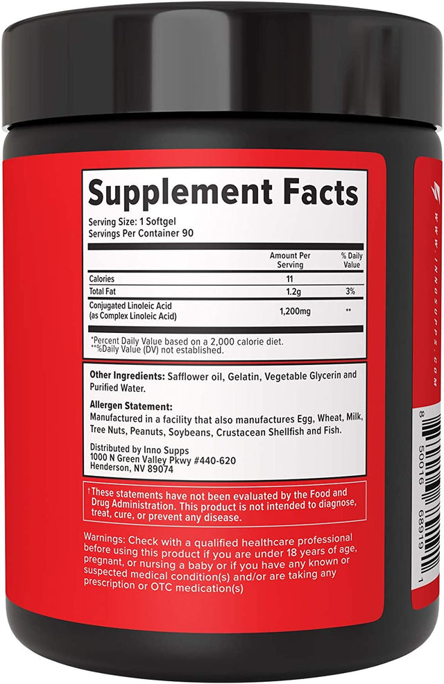 Innosupps CLA 1200 | Promotes Fat Loss | Supports Lean Muscle Development | Enhances Metabolic Rate