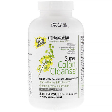 Health Plus, Super Colon Cleanse, 530 Mg, 240 Capsules
