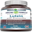 Amazing Formulas Lutein 40Mg with Zeaxanthin 1600 Mcg Supplements - 180 Softgels- Supports Eye Health & Healthy Vision -Promotes Macular Health