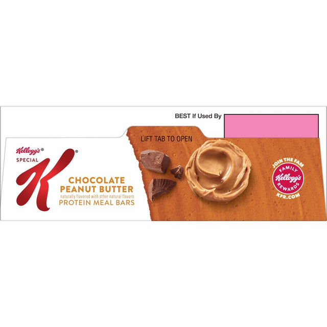 Kellogg'S Special K Chocolate Peanut Butter Chewy Protein Meal Bars, Ready-To-Eat, 9.5 Oz, 6 Count