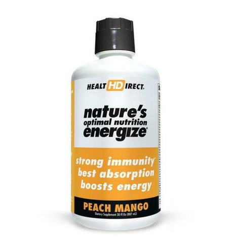 Health Direct Nature'S Optimal Nutrition Energize Peach Mango Splash -- 30 Fl Oz