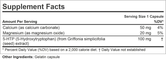 ANDREW LESSMAN 5-HTP 100-240 Capsules – Helps Enhance Sleep Quality and Promote Positive Mood. Ultra-Pure 5-Hydroxytryptophan (5-HTP). Essential to Serotonin Synthesis. No Additives