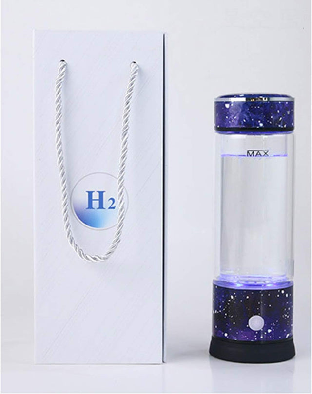 High Concentration Hydrogen-Rich Water Cup SPE Ion Membrane Alkaline Water Purifier Micro-Electrolysis Water Glass 320Ml